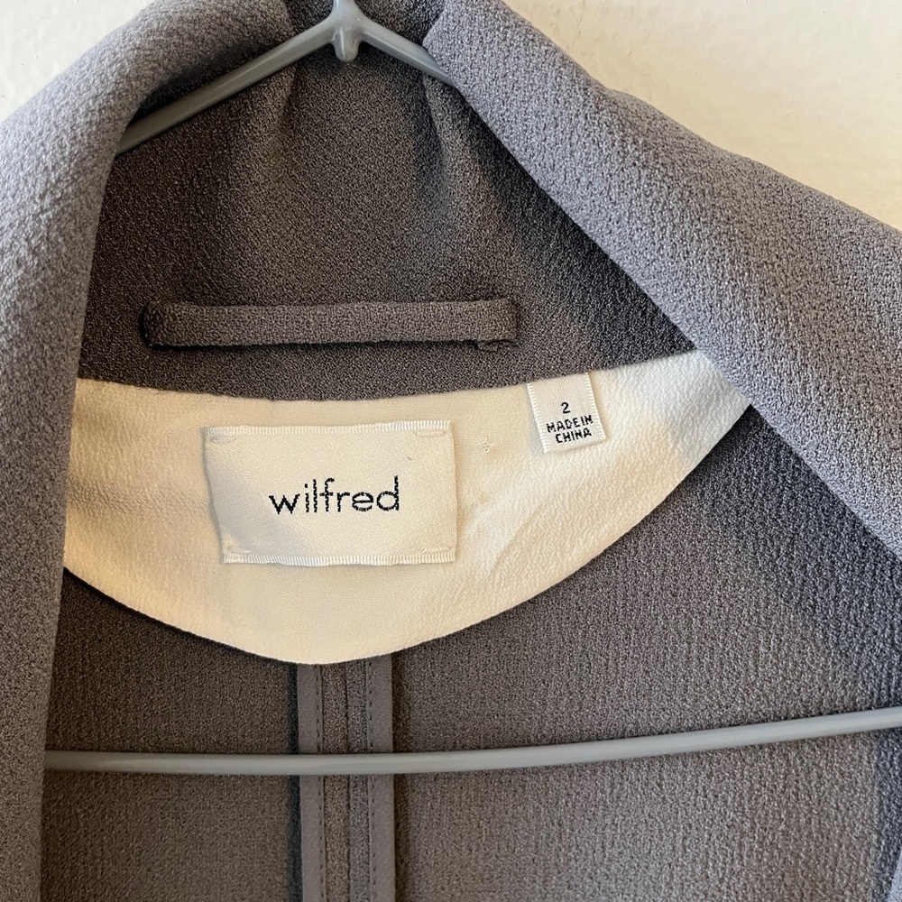 Aritzia Gray Draped Open-Front Blazer - Picture 5 of 11